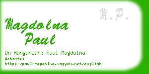 magdolna paul business card